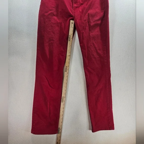 Levi’s 511 Slim 36x34 Red Stretch Jeans - Picture 6 of 7